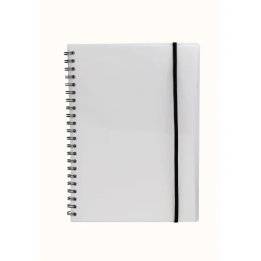 Büngers Notesbog A4 Plast med Spiralryg - Transparent