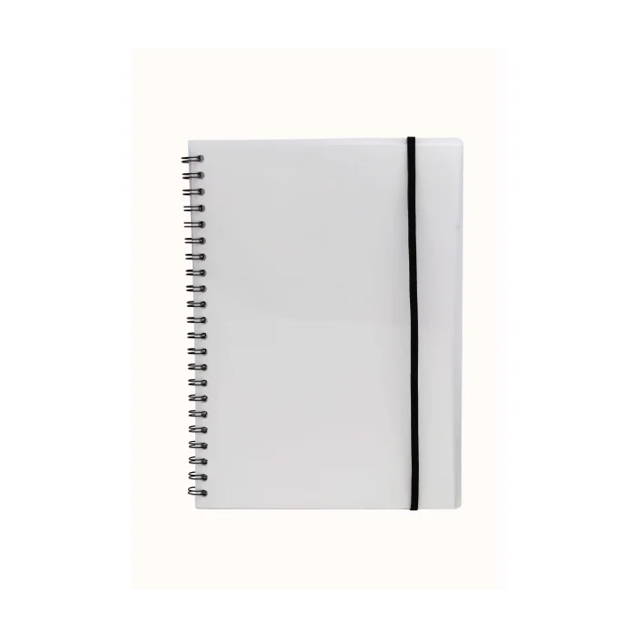 Büngers Notesbog A4 Plast med Spiralryg - Transparent