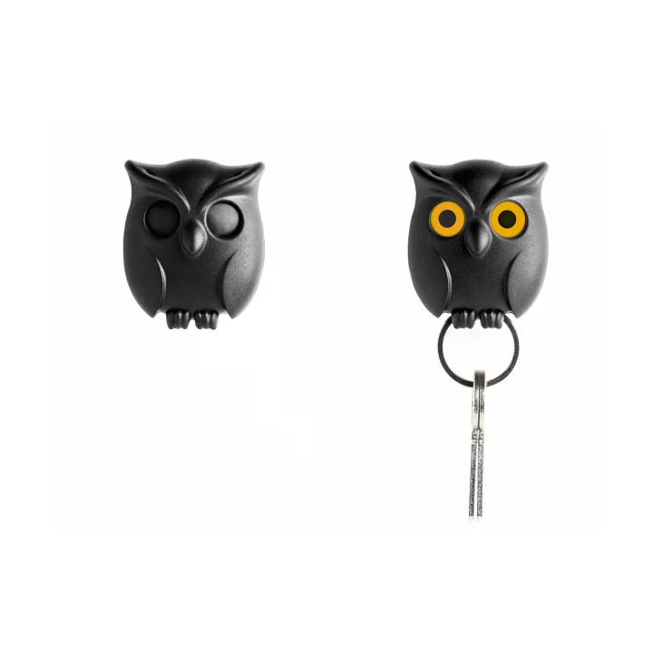 Qualy design Ugle Nøgleholder (Sort)