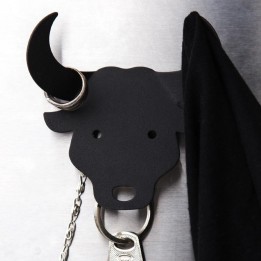 Qualy Bull Nøglering - Sort