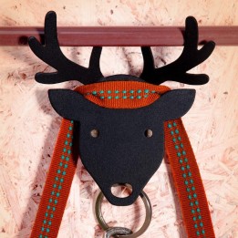 Qualy Deer Nøglering - Sort