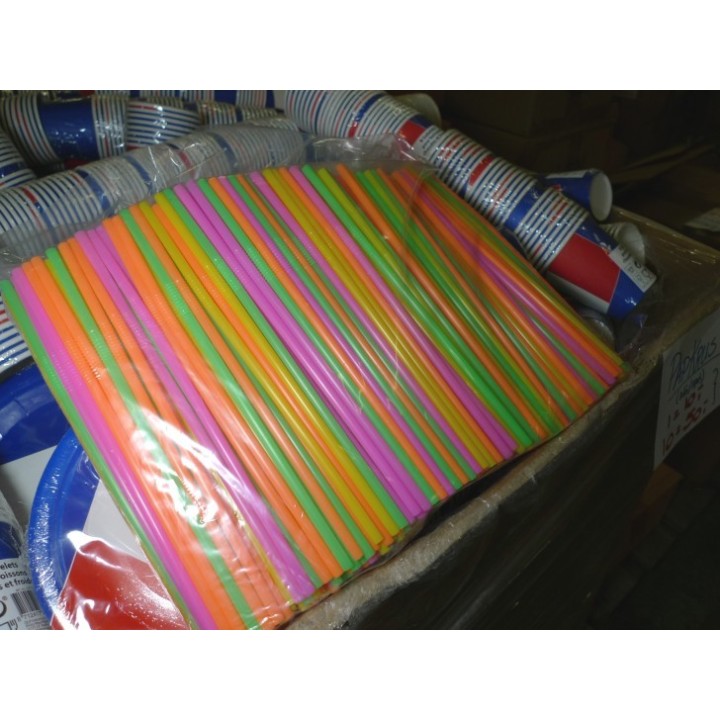 500 Plastiksugerør med knæk