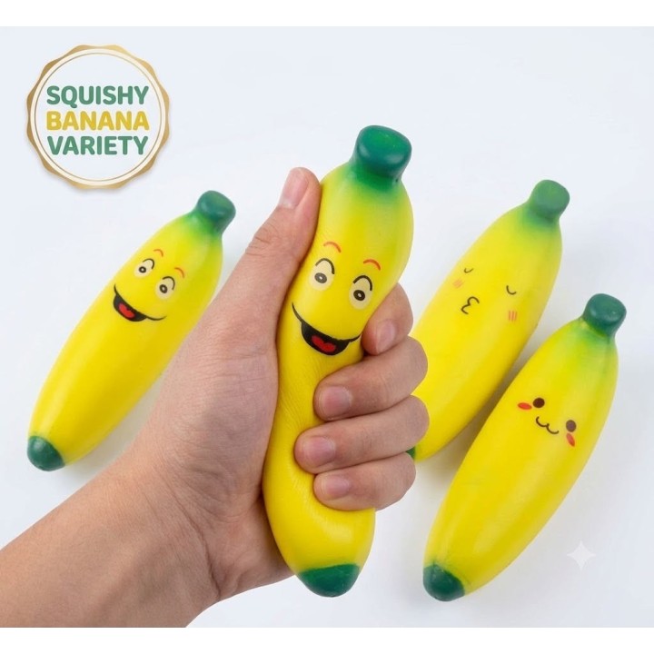 Squishy Banan – 14 cm | Dit Lagersalg