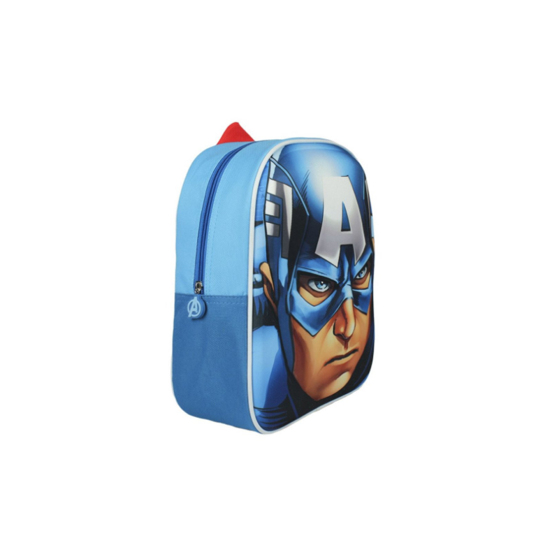 Marvel Avengers Captain America Rygsæk 3D Til Børn 32x26x9 cm