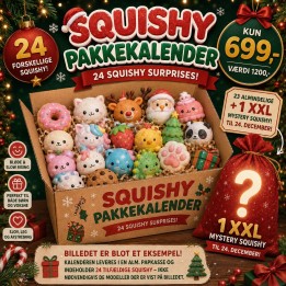 Squishy Julekalender 24 stk