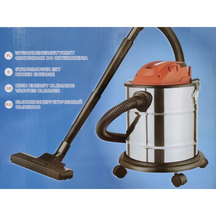 Våd/tør støvsuger, 20 liter, 2200 watt. HEPA filter