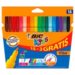 BIC Farve Tusser 18 Stk. Super Kvalitet!