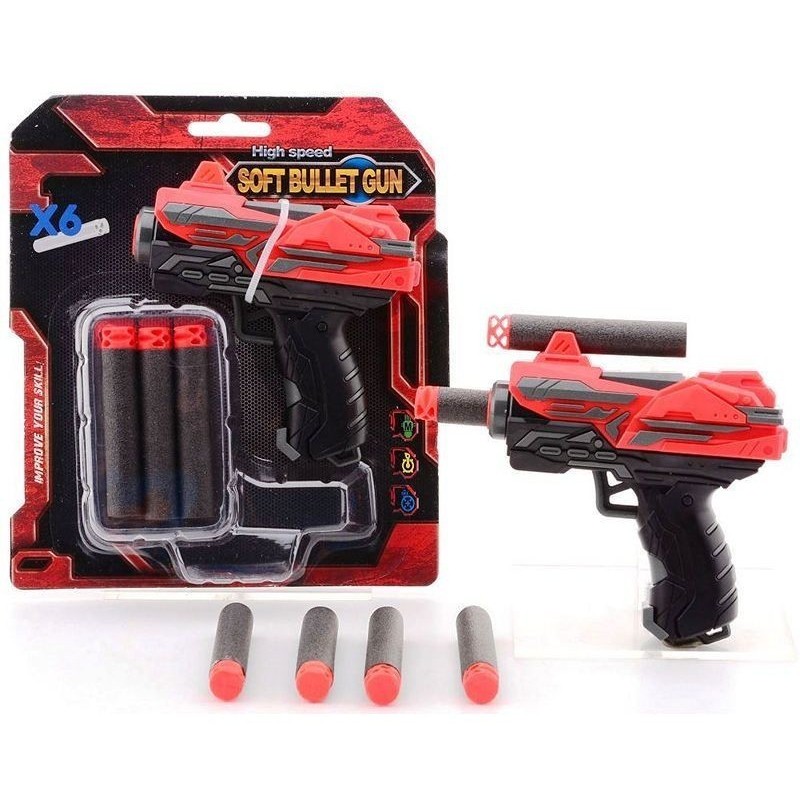 SoftGun Med 6 Stk. Soft Patroner - Starterkit