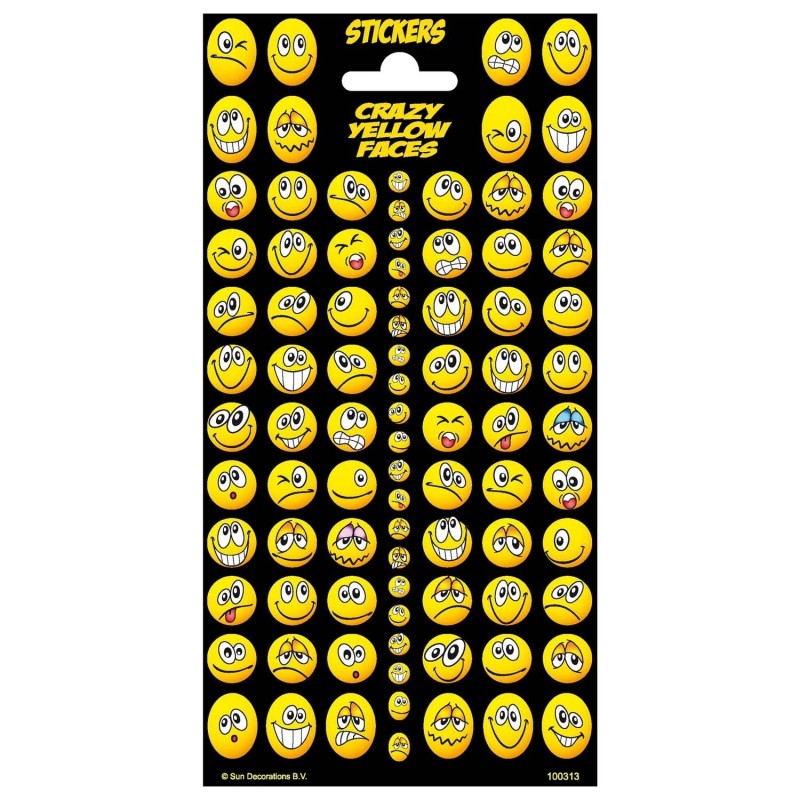 Emoji Fun Face Stickers 88 Stk.