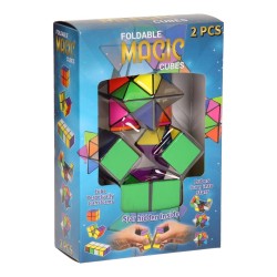 2 Stk. Magic Cube Sammenklappelig